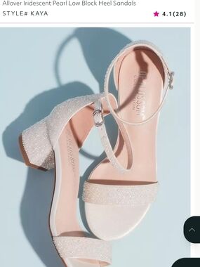 DB Studio Kaya Iridescent Pearl Heel